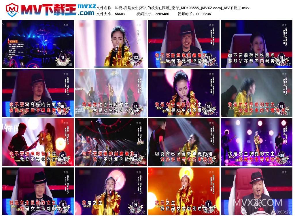 毕夏-我是女生(不凡的改变)_国语_流行_MD103585
